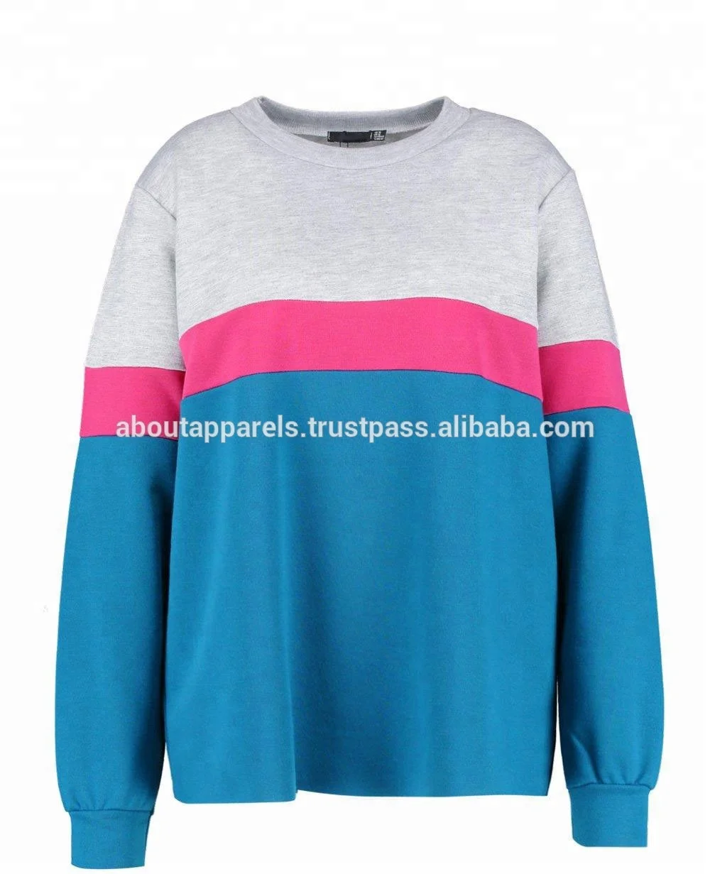 Bulk Custom High Quality Fashion 100% Cotton Fabric Printed Women cotton fleece Breathable Sweatshirt