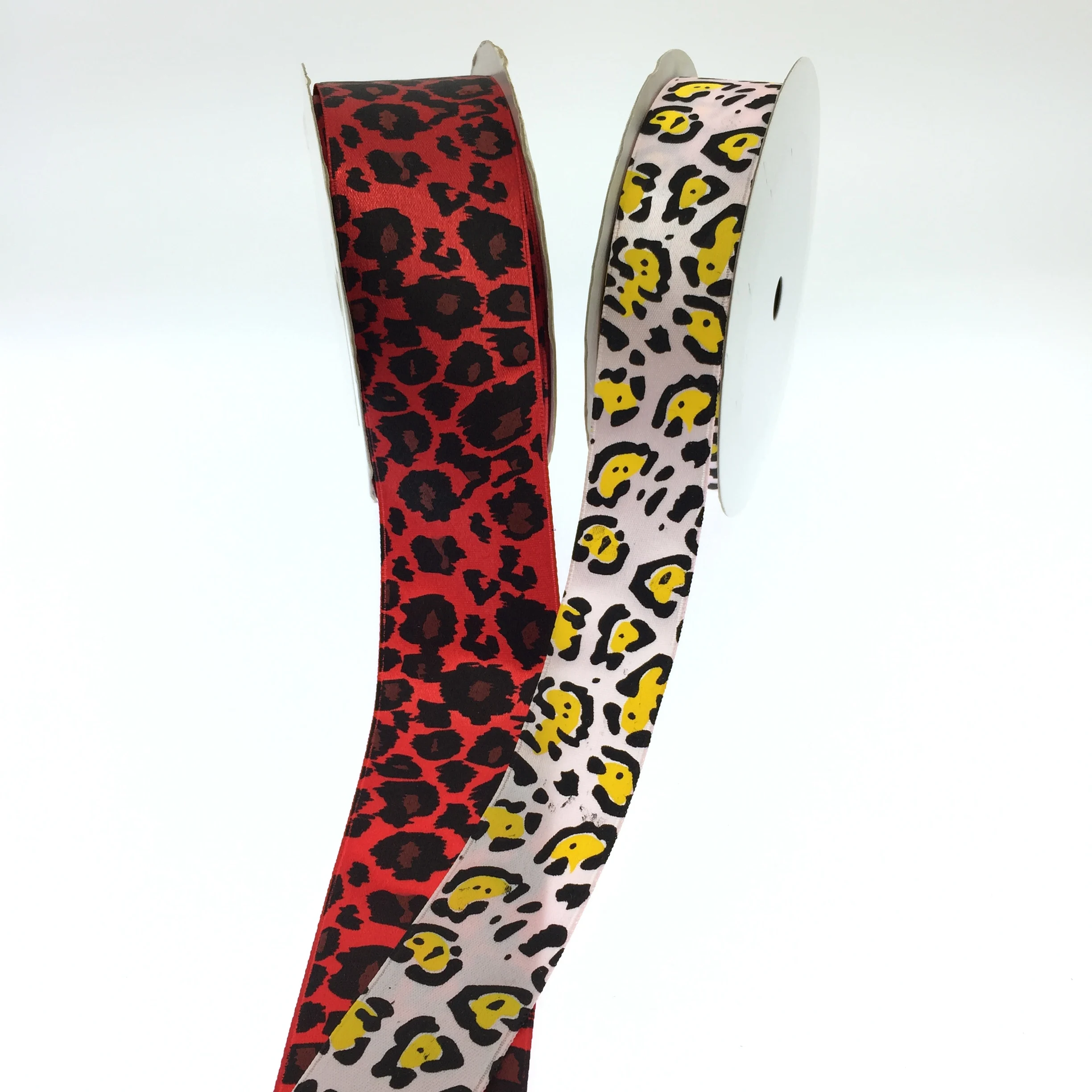 Cute animal printing grosgrain ribbon leopard printed ribbon animal footprint ribbon for everyday