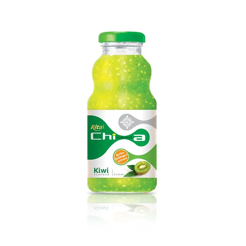 
Best Quality Best Price Natural Good Taste Pure Juice 250 ml Glass Bottle Mango Flavor Chia Seed Juice Drink 