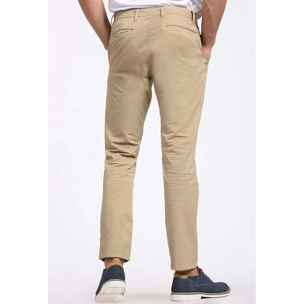 New style OEM Customized Men Logo Leisure Chino Pants Cotton Twill Pant