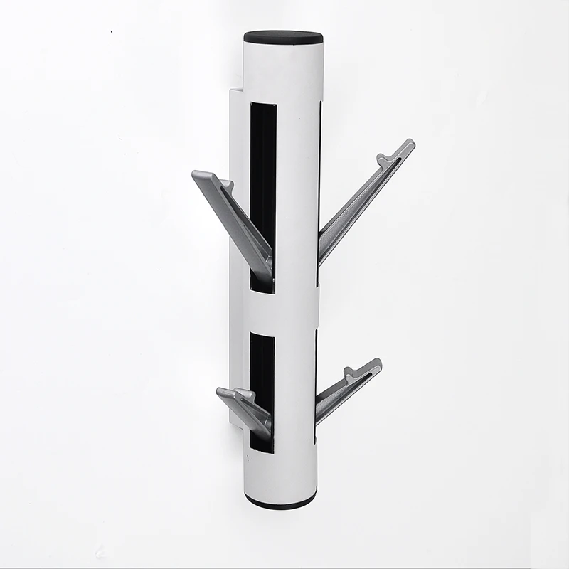 Wall Mounted Collapsible 2 Hangers Tree Coat Rack