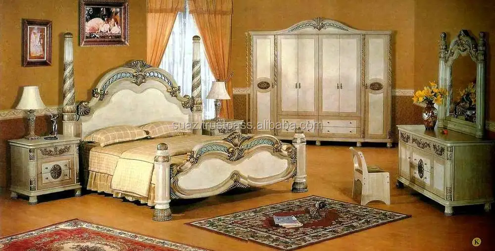 Queen Size Bed set King Size bed sets , Double Bed sets Luxury wooden bed set furniture , Hand Carving wooden Bed sets ,