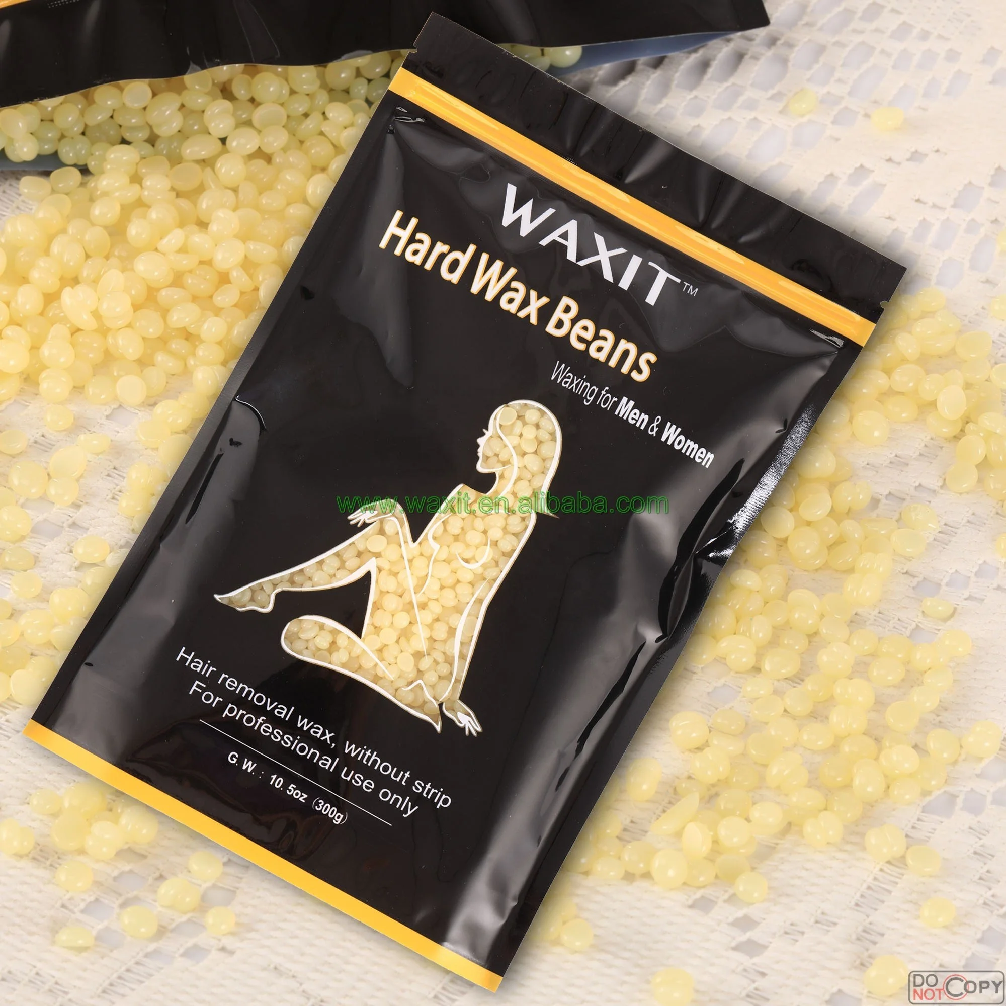 
2017 Hard Wax Honey Beans Hot Wax Depilatory Pearl Without Sticker Hair Removal Wax 