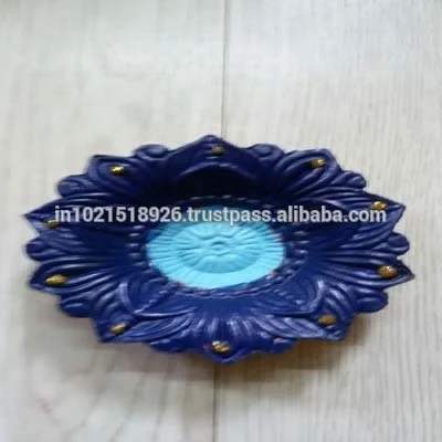 INDIAN RELIGIOUS TERRACOTTA ARTI DIYA