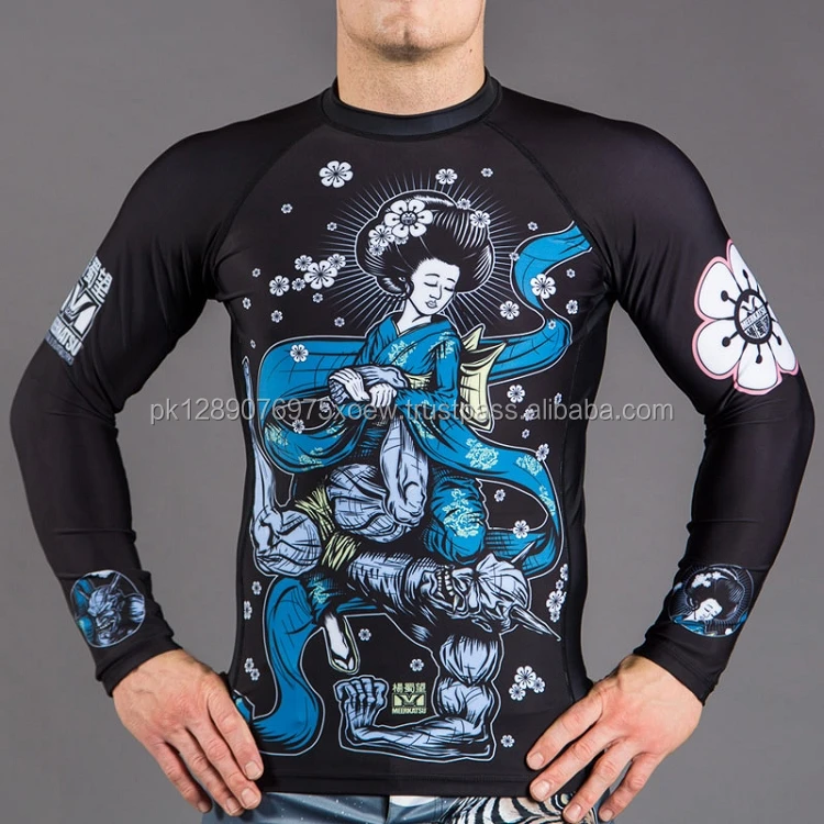 High quality good design rash guard, for men custom adult  unisex very cheaper stylish rash guard jacket