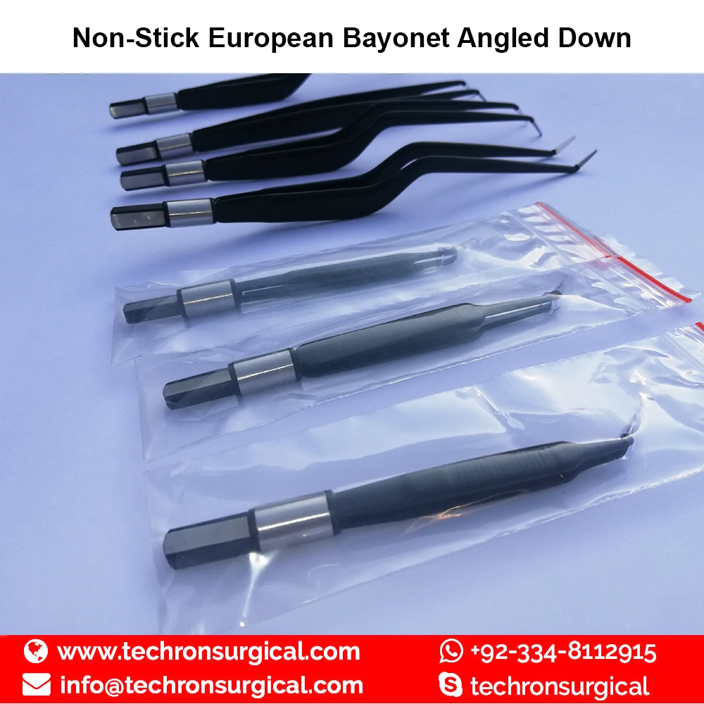 Антипригарные европейские байонетные Угловые биполярные коагуляционные щипцы