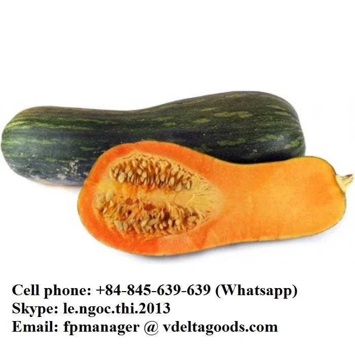 Frozen pumpkin Global Gap in Viet Nam whatsapp