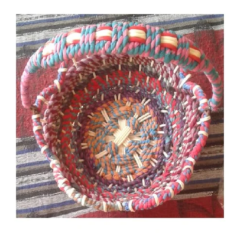 Jute Rope 2019 New Design wholesale Christmas Gifts/Storage/Flowers Wicker/Rattan Eco Friendly Baskets for Hotel Restaurant Home