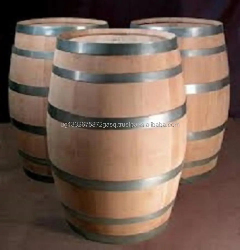 Origin French  and American  Clean Used and New 225L/300L  oak wine barrels