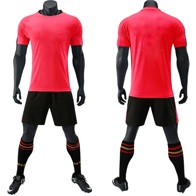 Wholesale Blank OEM Design High Quality Youth Men Soccer uniforms Set Team Soccer Uniforms Blue Color