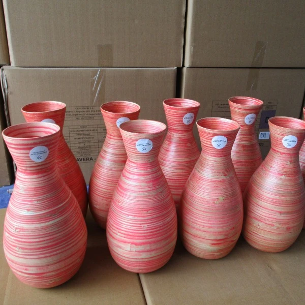 
Handmade bamboo vase from Vietnam - Pre-shipment inspection service - high quality inspection 