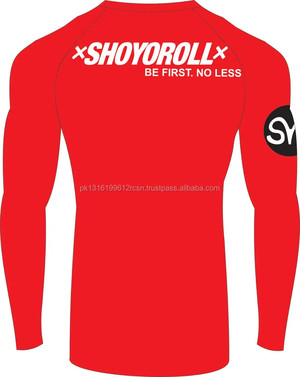 Black Blank Custom Private Label Rash Guard And Custom Compression Shirt