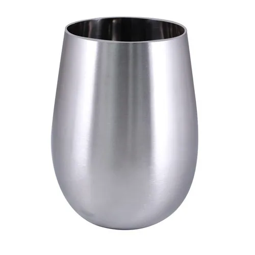 
Aluminium Material 18 oz Stemless Steel Wine glass, Wine Tumbler,Stemless Wine Goblet. 