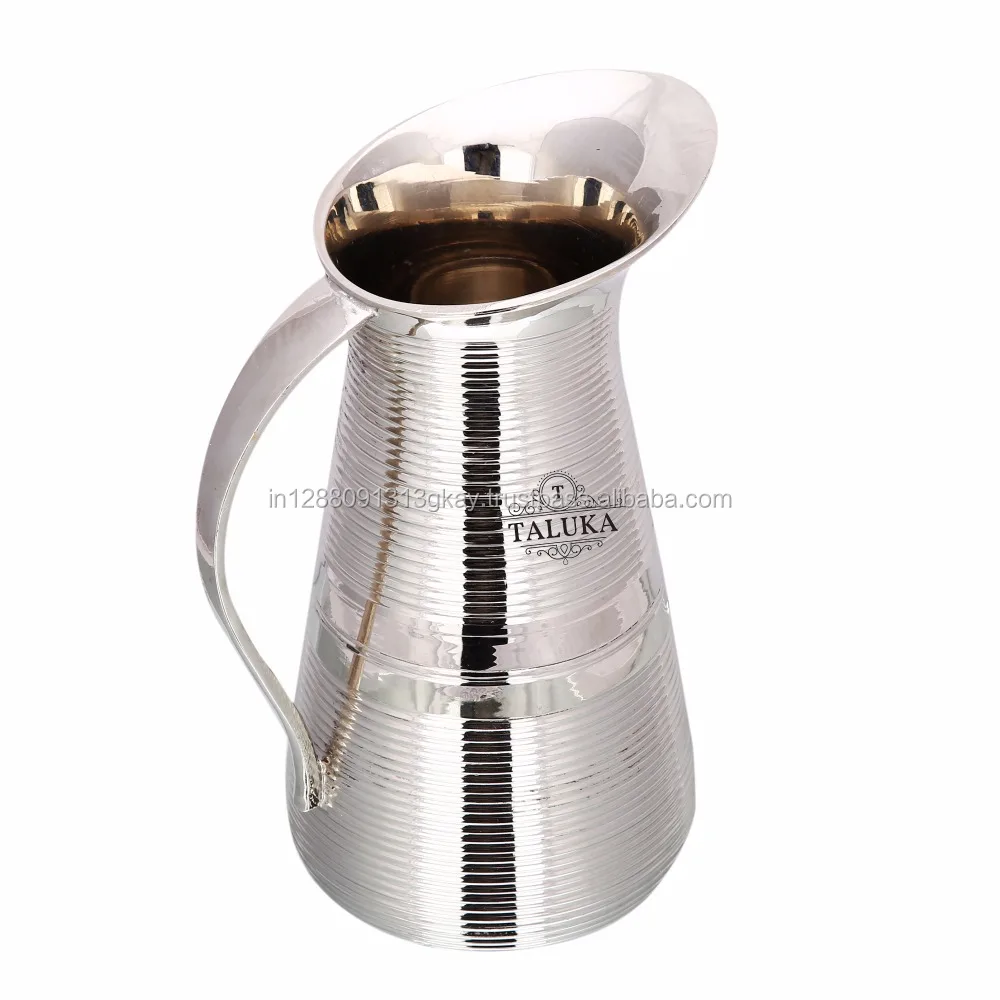 Beast Quality Water Pitcher 50 OZ Water Storage Nickle Plated Brass Pitcher