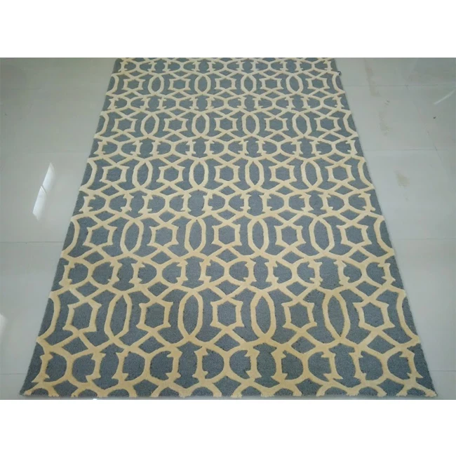 Decorative 100% Wool Tufted Carpet in yellow color beautiful design carpet for bulk order available in stock