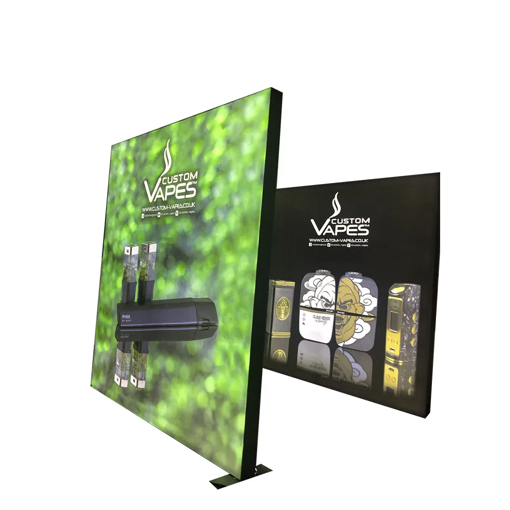 High Brightness aluminum Frameless Fabric outdoor LED Light Box Sign display advertising lightbox