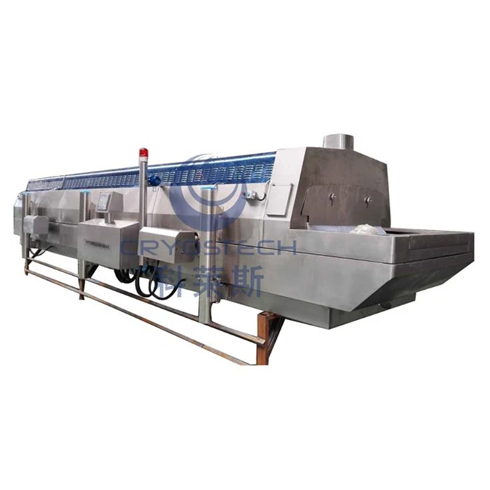 Cryogenic Liquid Nitrogen IQF Fast Blast Freezer Machine Quick Freezing Tunnel For Vegetables Meat Seafood