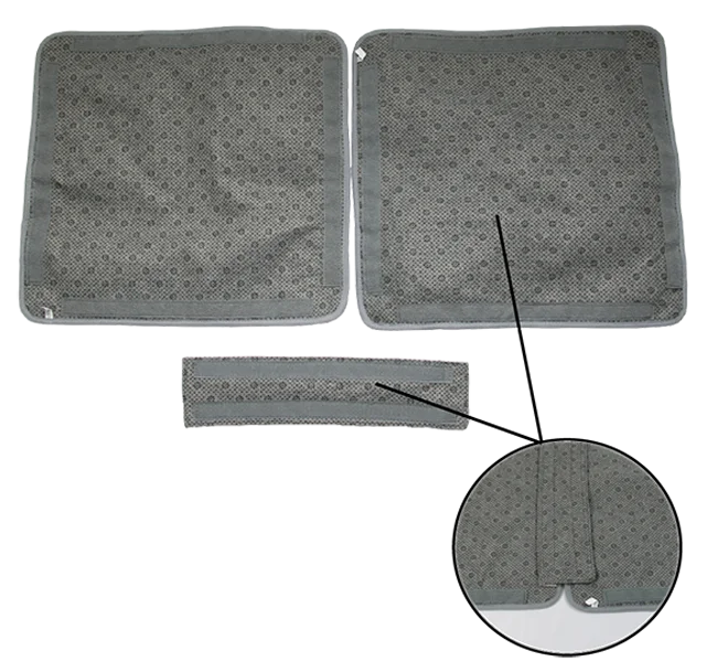 3-PC Dog Snuffle Mat Funny Game Feeding Training Food Search Nose Work Dog Pattern Hook and Loop Fasten Design