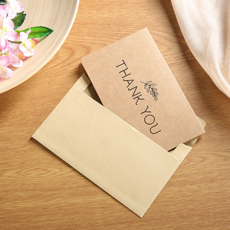 Kraft paper birthday cards holiday greeting cards blessings cards