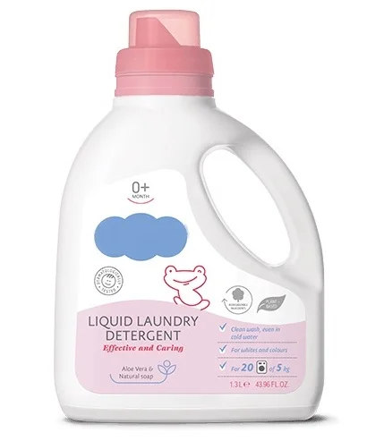Effective And Caring Liquid Laundry Detergent 0+ Months With Herbal Extracts Baby Skin Care Dermatologically Tested