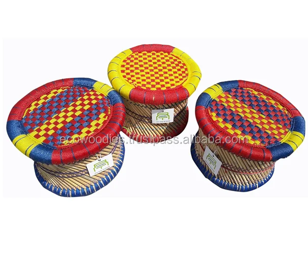 Простой стиль, экологически чистый, сделанный на заказ, цветной бамбуковый треугольник, набор ручной работы, для дома/улицы/патио, маленькие стулья