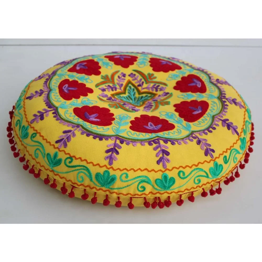 High Selling Fair Trade Home Interior Designer Floor Seat Pillow Round Wholesale Designer Zafu Soft Breathable Seat Cushion