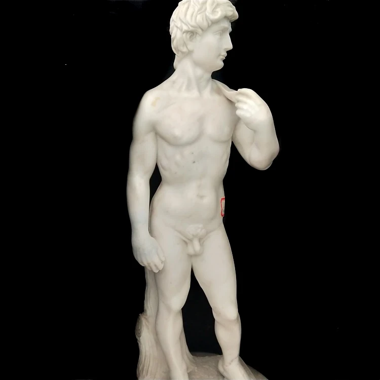 High Quality Nude Male david Figure Garden Marble Statues