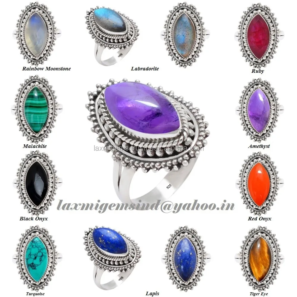 Ruby Jade 8 x 16 mm Marquise gemstone 925 silver rings jewelry ruby gold ring