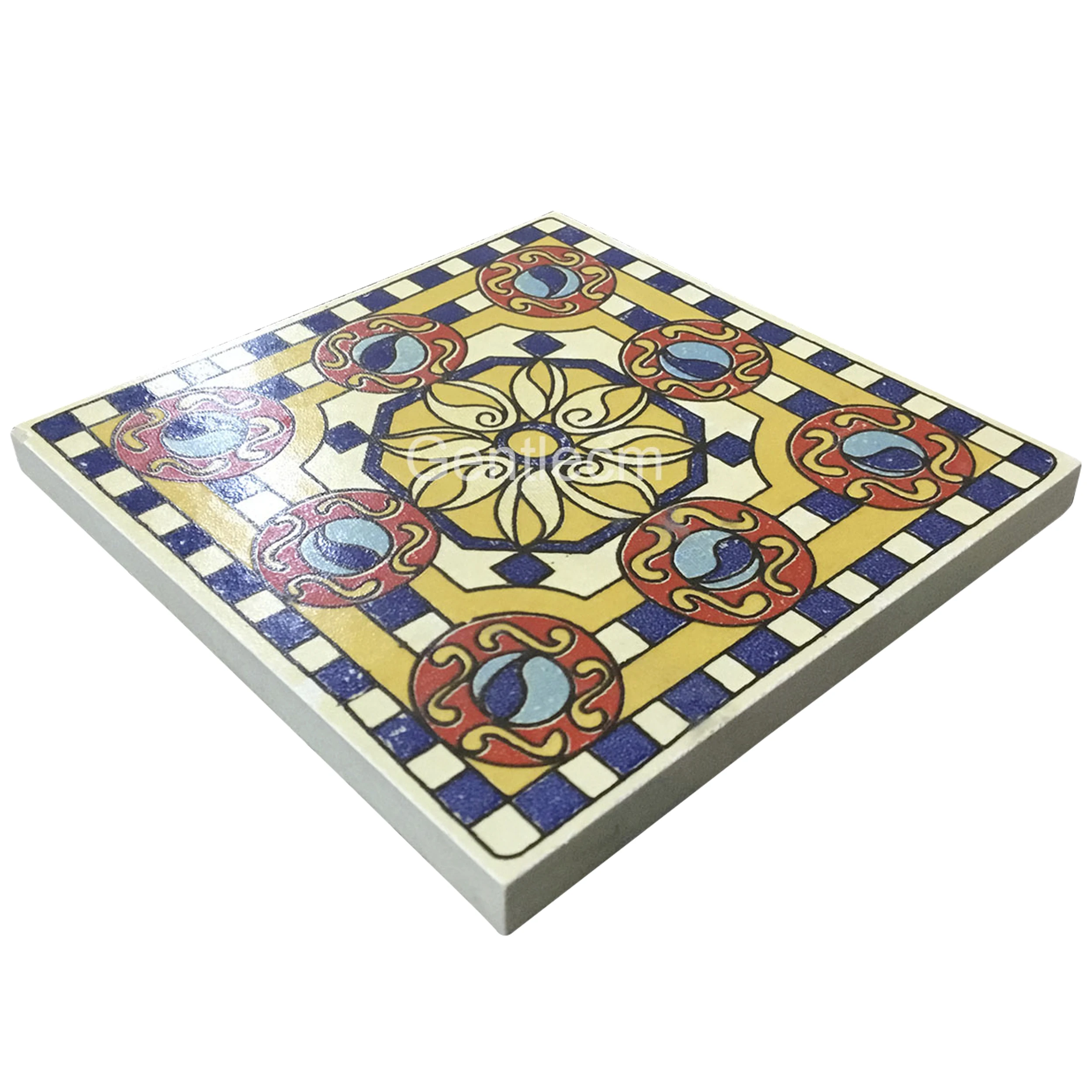 Hand painted antique pattern 100x100mm living room decorative tiles wall tile floor ceramic art tiles