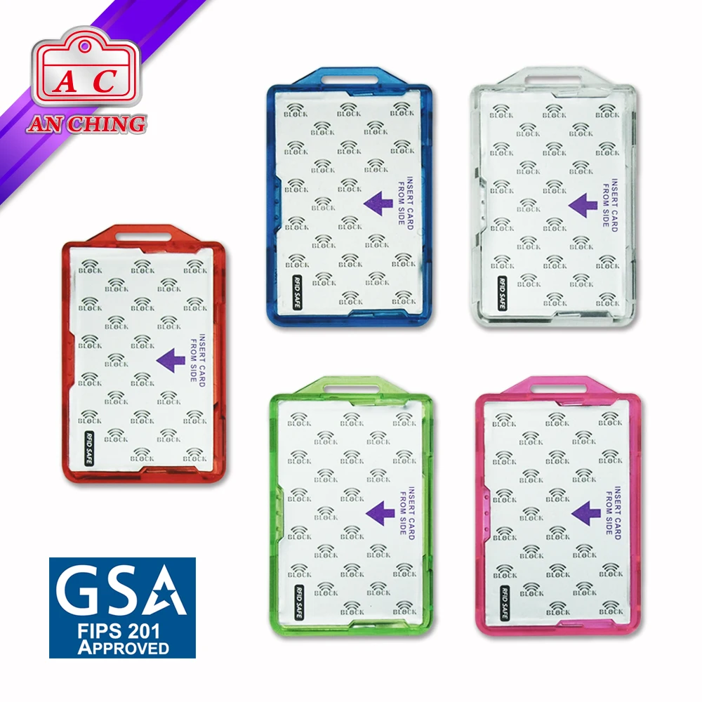 Vertical Type Personal RFID Blocking Name Card Holders