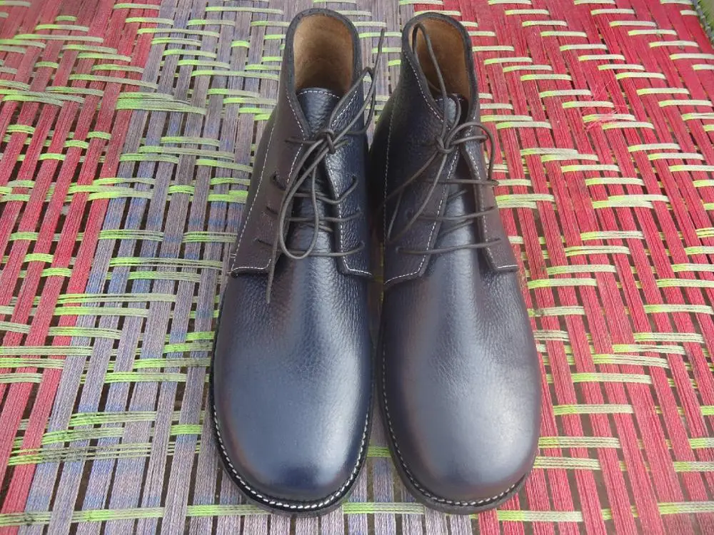 Custom Old Ages Style Brogan 100% Grain Leather Boots