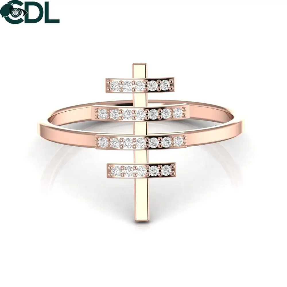 Hobo Symbol Real Diamond Ring 18kt Yellow White Rose Gold 1.81 Grams Fine Jewelry For Women