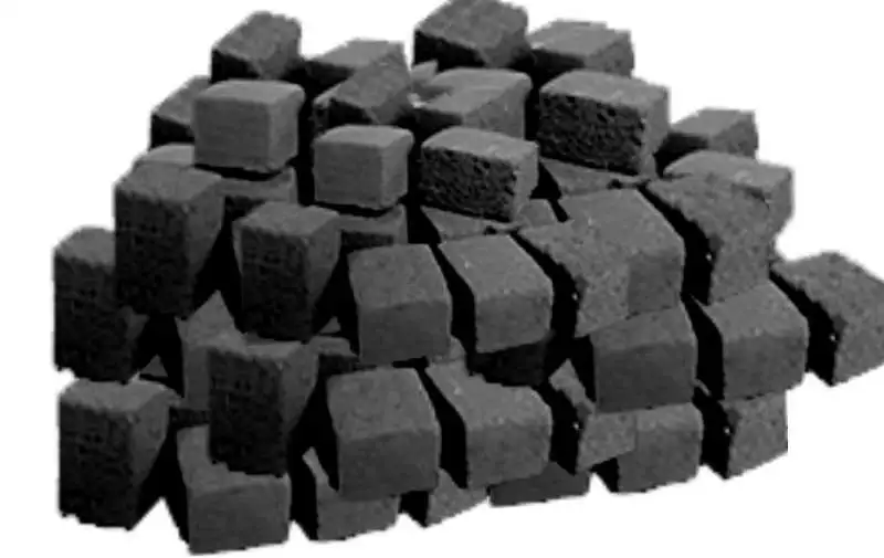 Natural cube shape shisha coconut shell charcoal
