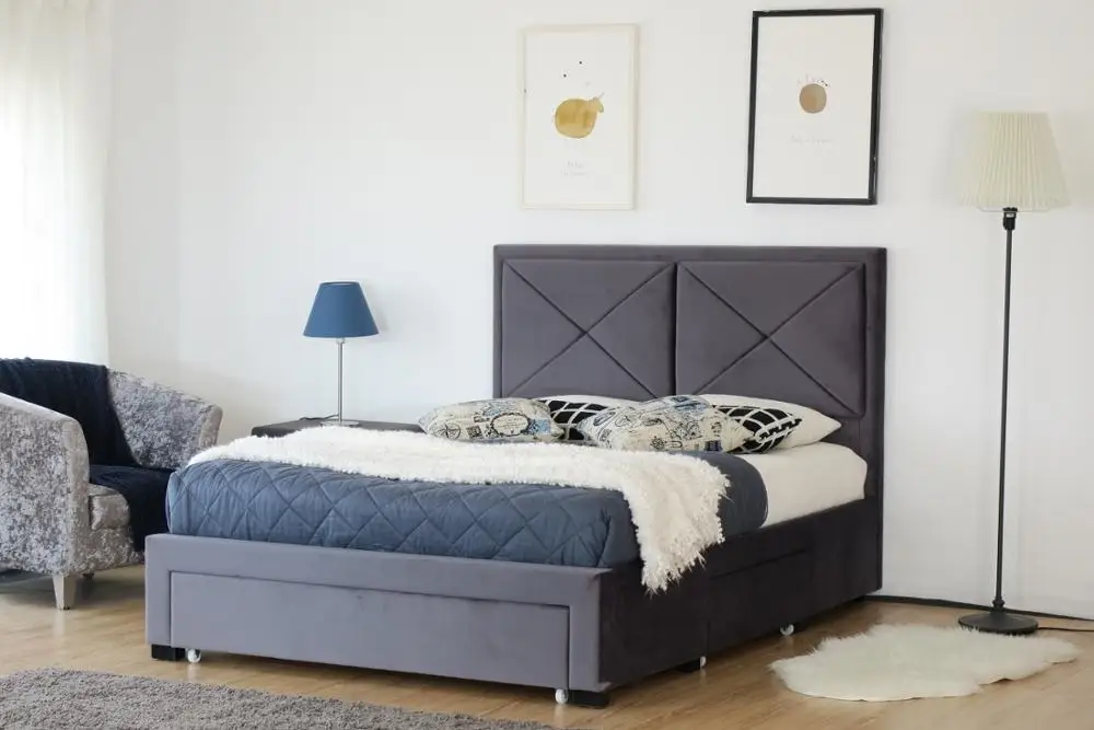 2019 Modern Design Cezanne 2+1 Storage Drawer Bed