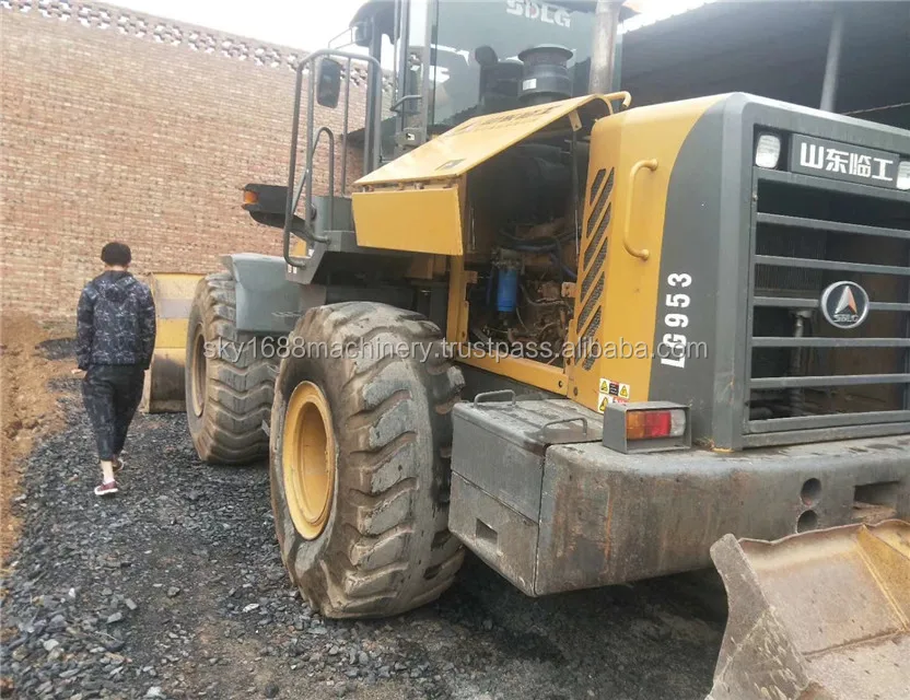 Chinese used LG953 /LG856/LG855 used wheel loader with cat engine/chinese loader 856  wheel loader