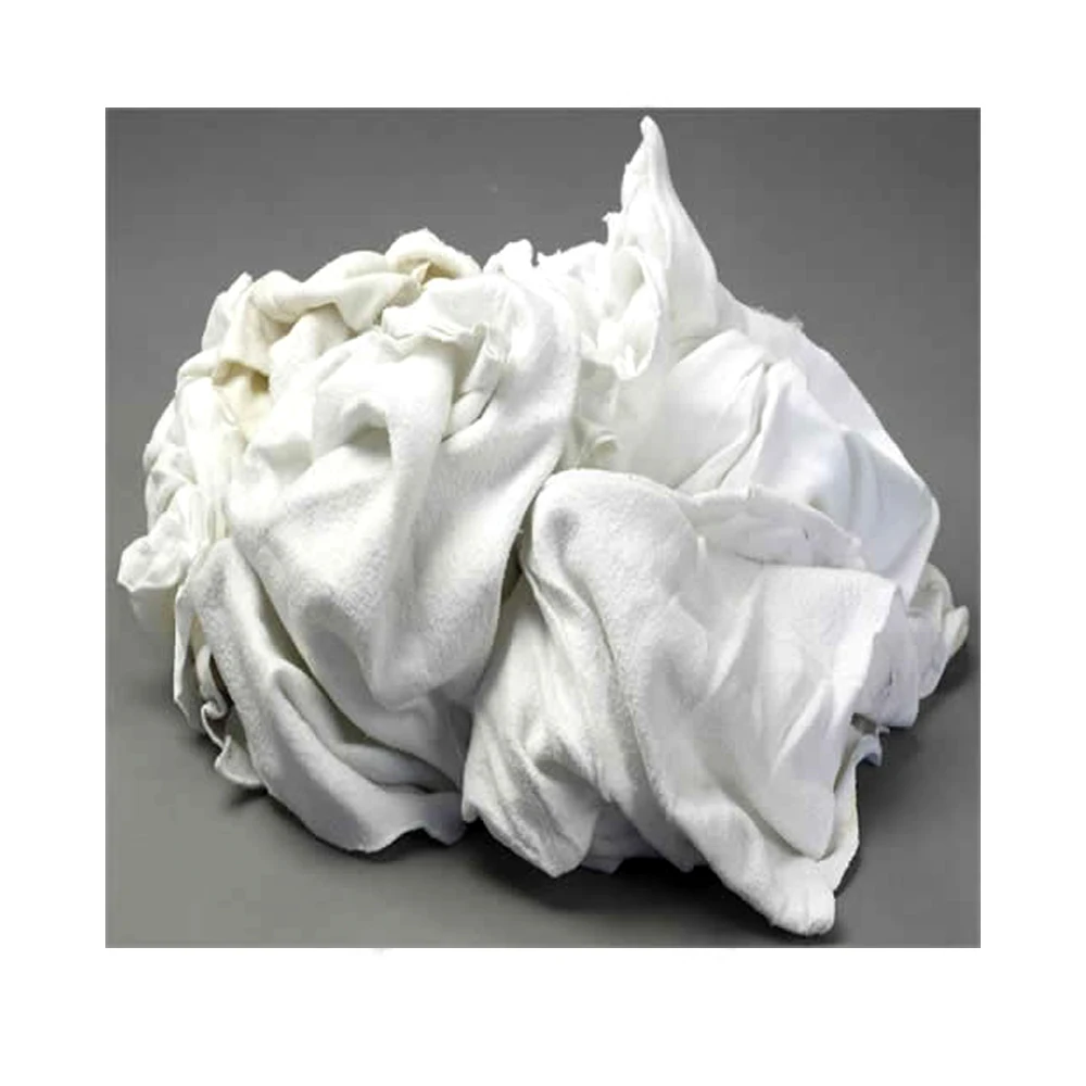 100% Cotton White Recyclable Rags / Cotton Wiping Rags