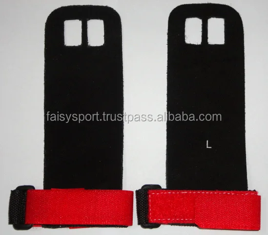 Кожаные ручки для рук Crossfit, черные