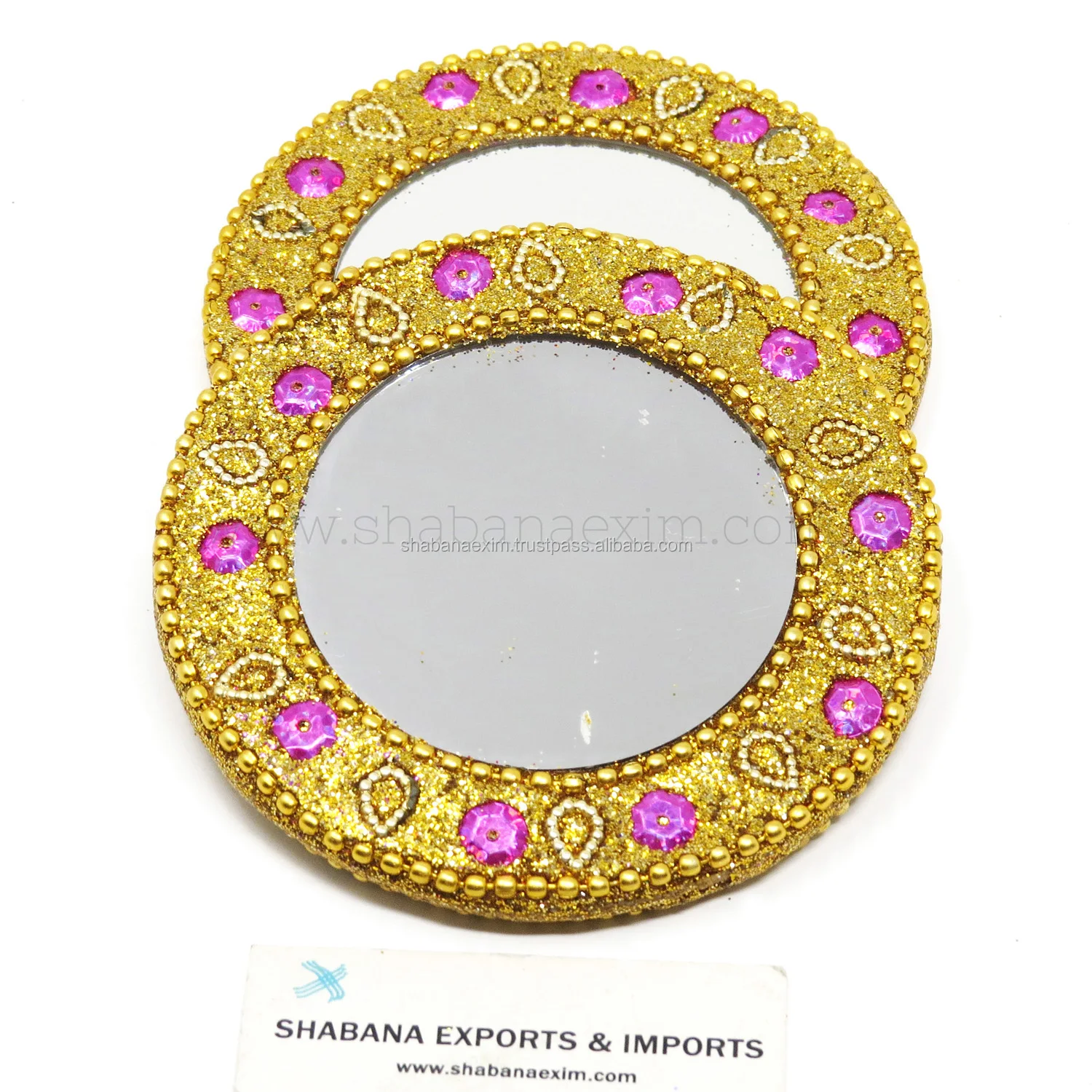 Wholesale Cosmetic Makeup Mirrors Compact Small Round Pocket Mirrors