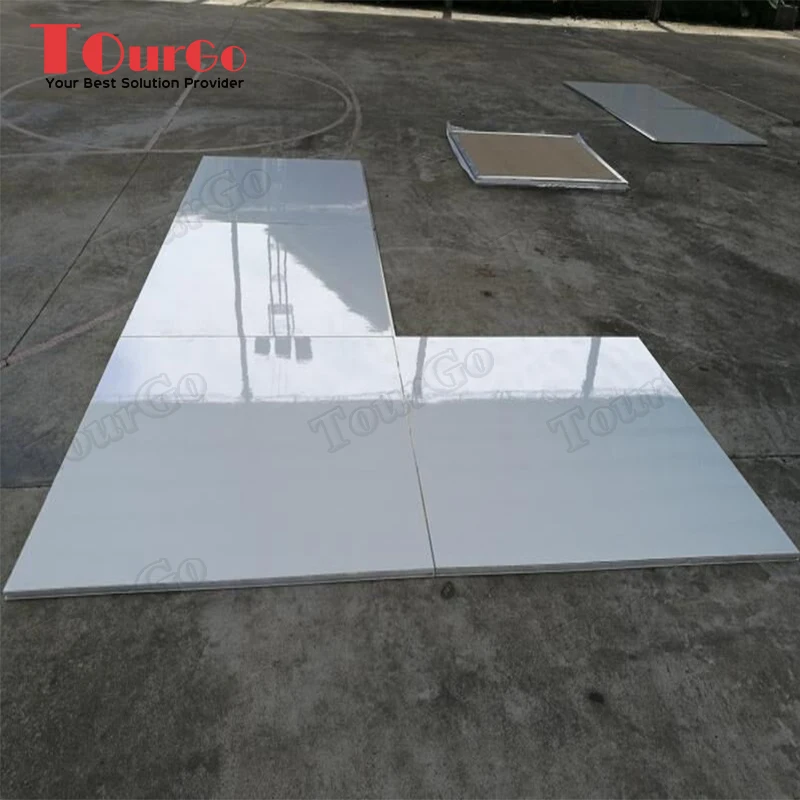 Portable Custom White Round Dance Floor for Sale - TourGo