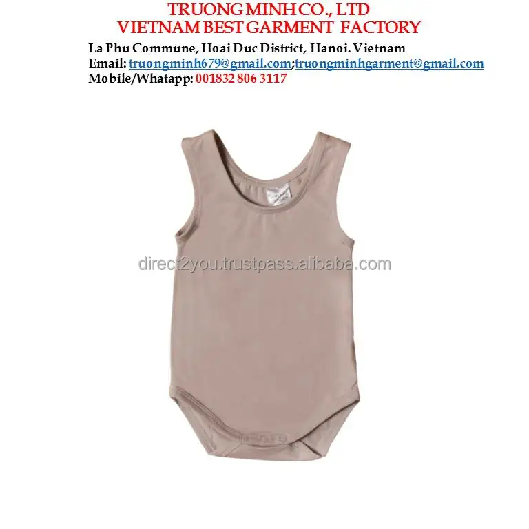 
summer grey sleeveless good quality cheap price baby onesie newborn 