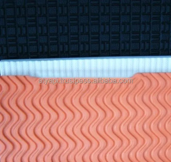 Wave pattern design eva outsole sheet