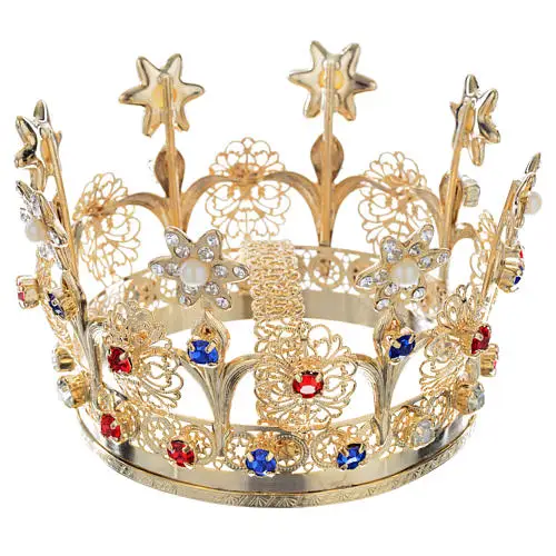 Metal Crown With Flowers And Strass Decorations and Tiaras  Online at Best Price in India Wholesale Manufacturer India