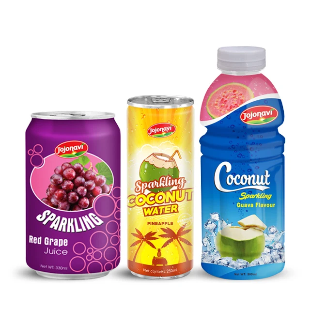 JOJONAVI SPARKLING WATER 330ml BOTTLES CANS