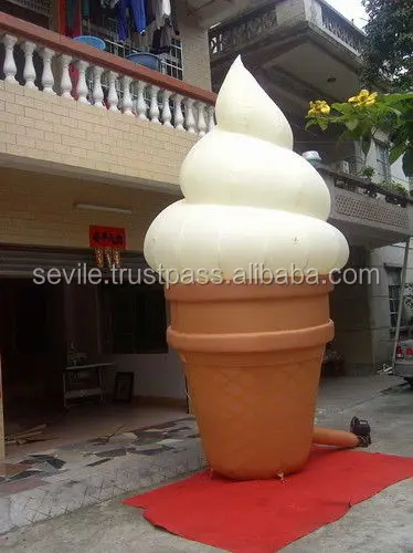 
Cheap Advertising Inflatable Ice Cream Cone, Attractive Inflatable Ice Cream Cone 