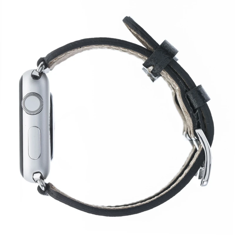 Ремешок из натуральной кожи с двойной пряжкой для apple watch 38 мм/42 мм