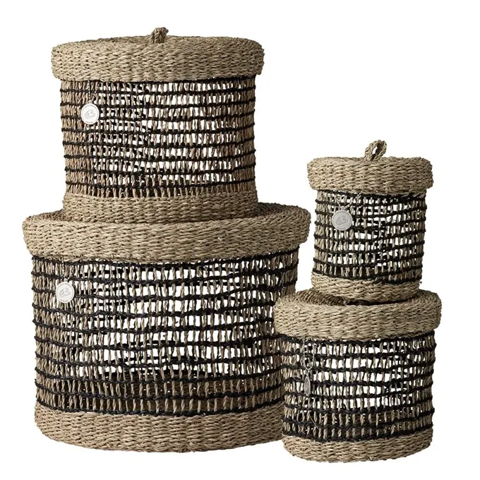 Spring&Summer 2019 high quality handmade bamboo rattan basket BK201923 ACHIO Vietnam manufacturer SGS, INTERTEK