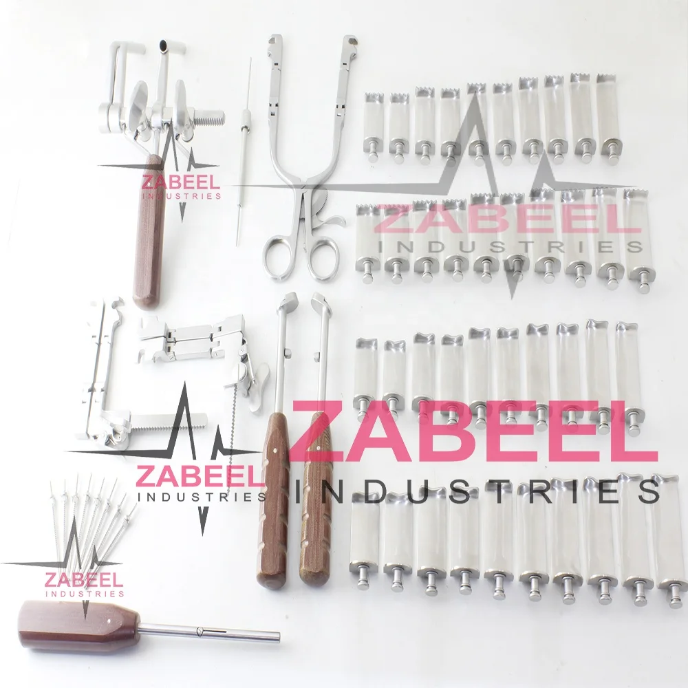 Casper Cervical Vertebral Column Retractor Frame With Blades 56 PCs Surgical orthopedics Veterinary Medical by Zabeel Industries