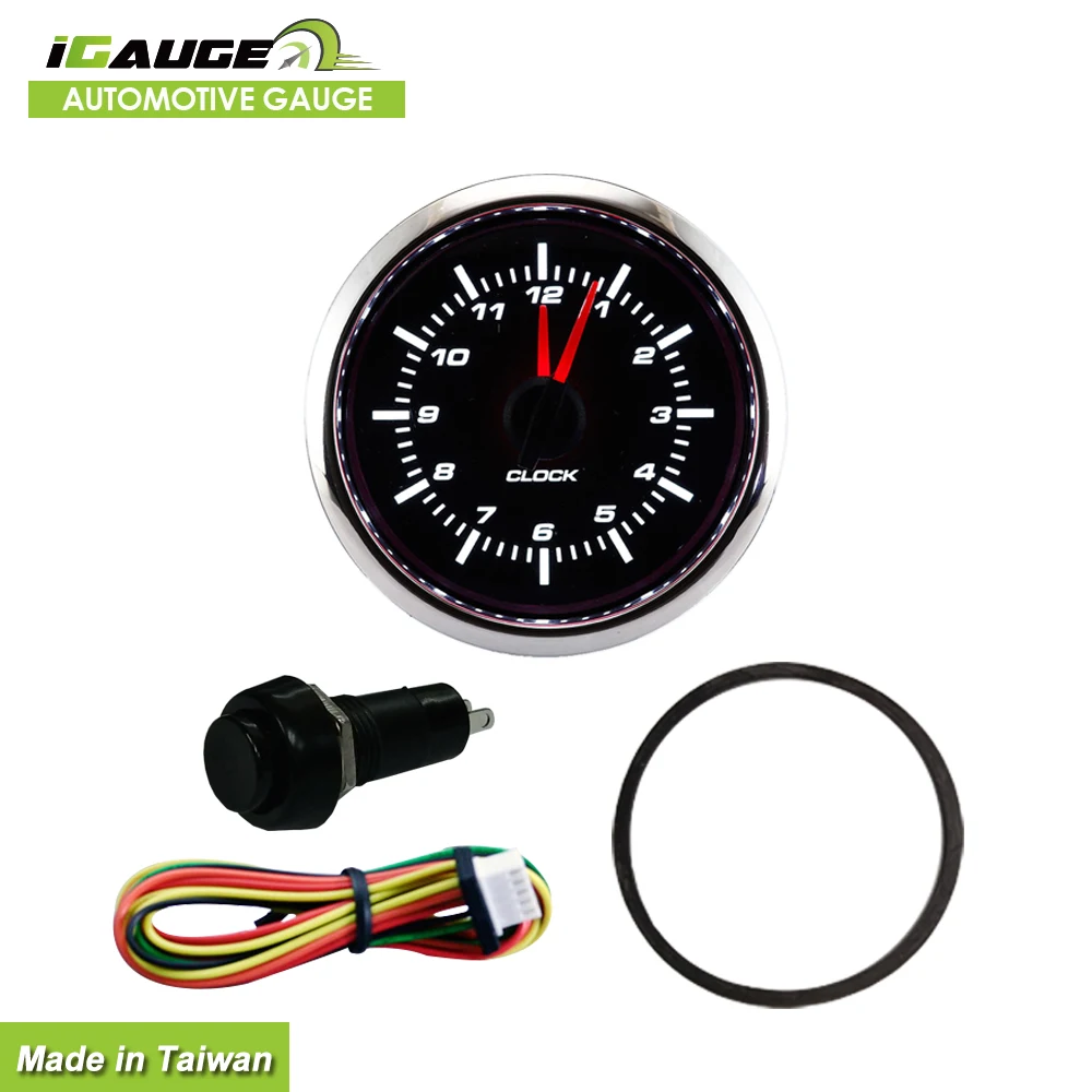 Легкая установка, 52 мм, 12 В, автомобильные часы