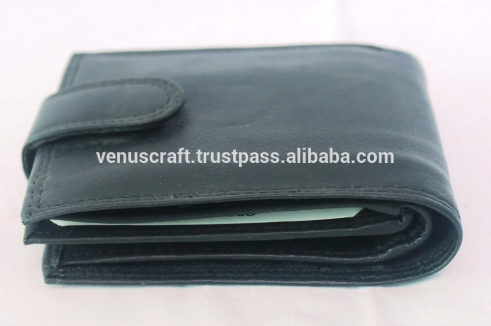 2017 Hot Selling Custom Print cheap mens hand made genuine leather wallets from india