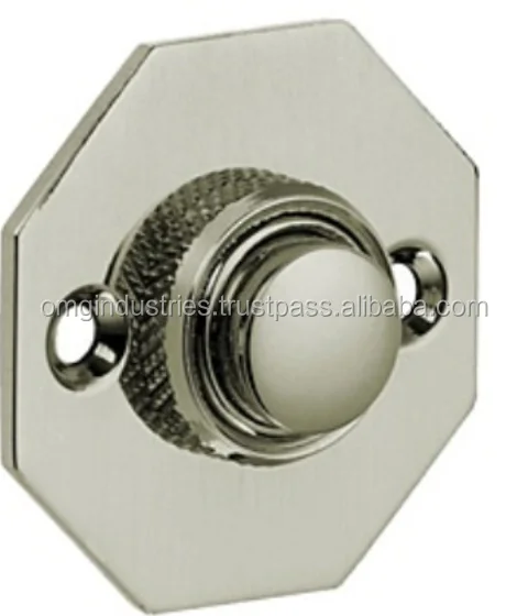 OMG Industries Brass Antique Door Bell Push Button